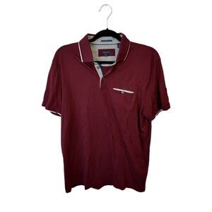 Ted Baker Maroon Polo Shirt Men's Size 4
